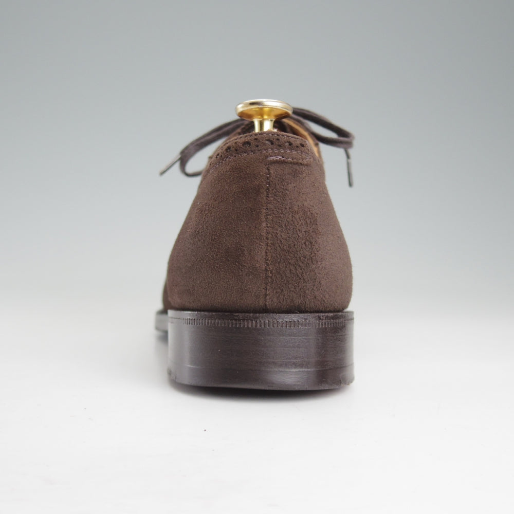 美品★チャーチ 75F/UK7.5【最上級★ロイヤルコレクション/CAPEBUCK(アンテロープ革)/002ラスト】EDWARD/セミブローグ/濃茶/Church's★o886