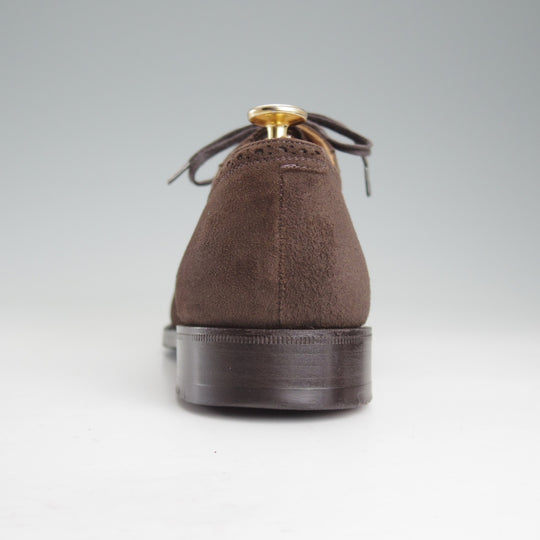美品★チャーチ 75F/UK7.5【最上級★ロイヤルコレクション/CAPEBUCK(アンテロープ革)/002ラスト】EDWARD/セミブローグ/濃茶/Church's★o886