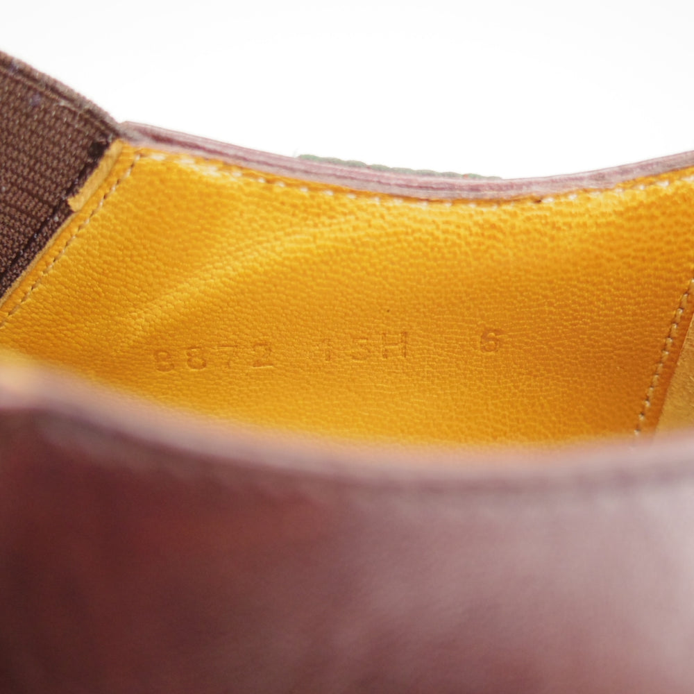 極美品★パラブーツ SIZE 6【定価￥90,200-★PHOTON/フォトン/サイドゴアシューズ】TEXソール/リスレザー/濃茶/メンズ/Paraboot★o889