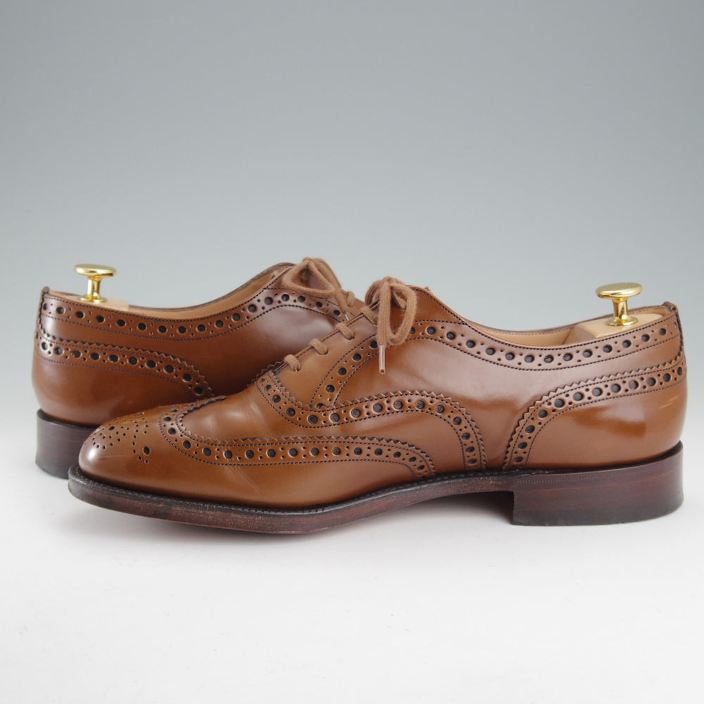 美品★チャーチ 85F/UK8.5【定価￥192,500-★BURWOOD/バーウッド】81ラスト/フルブローグ/サンダルウッド/茶/メンズ/Church's★o890