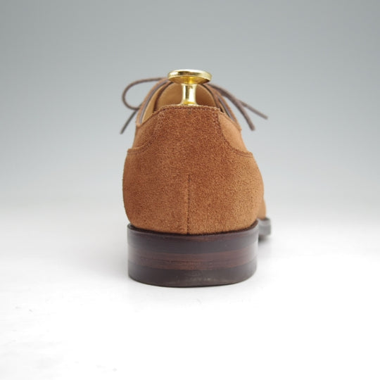 美品★(台東区)ジョーワークス UK5.5程度【貴重★(仙台)タマヤフットウェア別注/Uチップ】スエード/茶/メンズ/JOE WORKS★n323