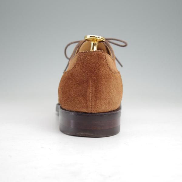 美品★(台東区)ジョーワークス UK5.5程度【貴重★(仙台)タマヤフットウェア別注/Uチップ】スエード/茶/メンズ/JOE WORKS★n323