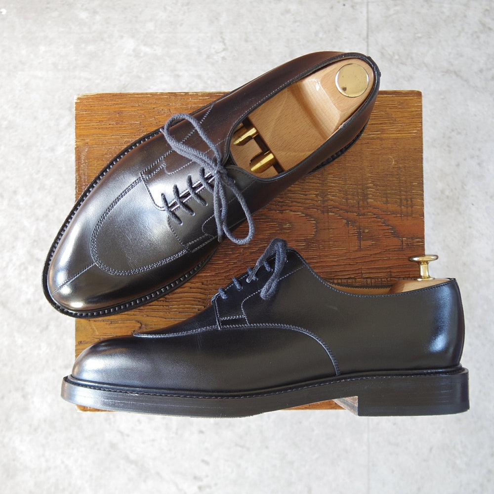 極美品★J.M.ウエストン 7D【定価￥176,000-★ハーフハント/598】Uチップ/25ラスト/ボックスカーフ/黒/メンズ/Weston/ウェストン★o345