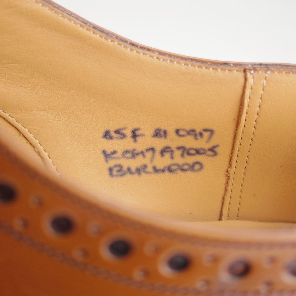 美品★チャーチ 85F/UK8.5【定価￥192,500-★BURWOOD/バーウッド】81ラスト/フルブローグ/サンダルウッド/茶/メンズ/Church's★o890