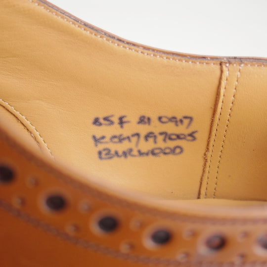 美品★チャーチ 85F/UK8.5【定価￥192,500-★BURWOOD/バーウッド】81ラスト/フルブローグ/サンダルウッド/茶/メンズ/Church's★o890