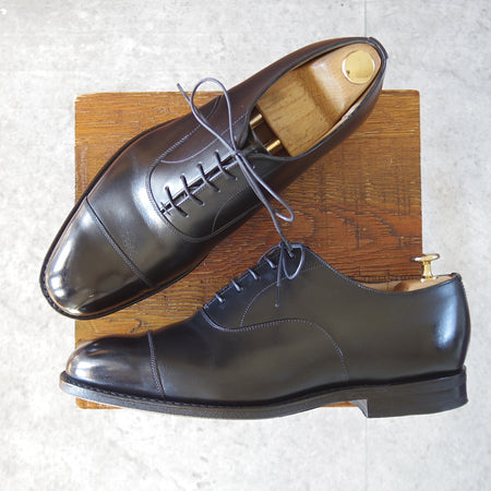 極美品★チャーチ 75G/UK7.5【定価￥181,500-★コンサル/CONSUL R 2.0】173ラスト/ストレートチップ/カーフ/黒/メンズ/Church's★o347