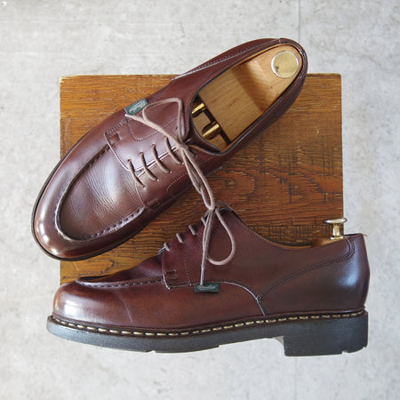 極上★パラブーツ SIZE 8【定価￥96,800-★シャンボード/CHAMBORD】CAFE/カフェ/リスレザー/TEXソール/Uチップ/濃茶/Paraboot★o351