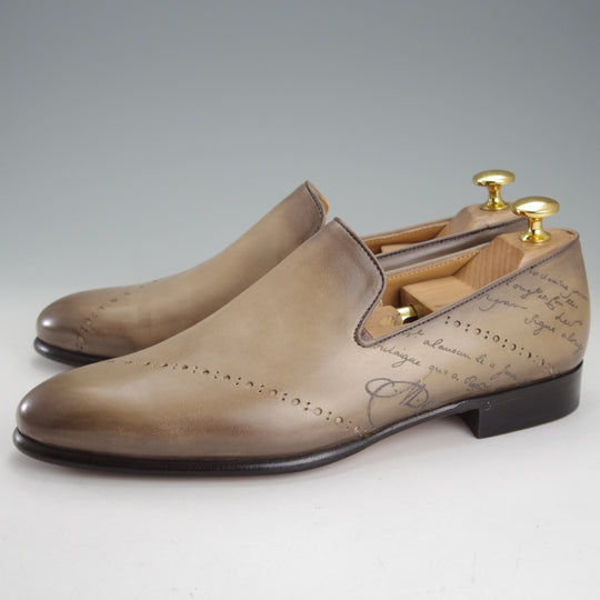 使用僅か★(仏)ベルルッティ SIZE 5.5【同系モデル定価￥347,600-★純正ツリー付/カリグラフィ(スクリット)仕様】カーフ/Berluti★o344