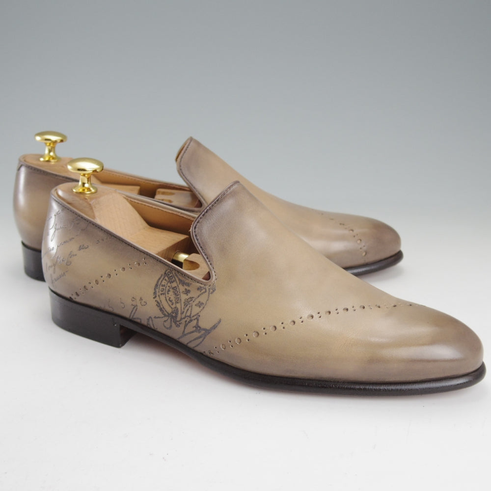 使用僅か★(仏)ベルルッティ SIZE 5.5【同系モデル定価￥347,600-★純正ツリー付/カリグラフィ(スクリット)仕様】カーフ/Berluti★o344