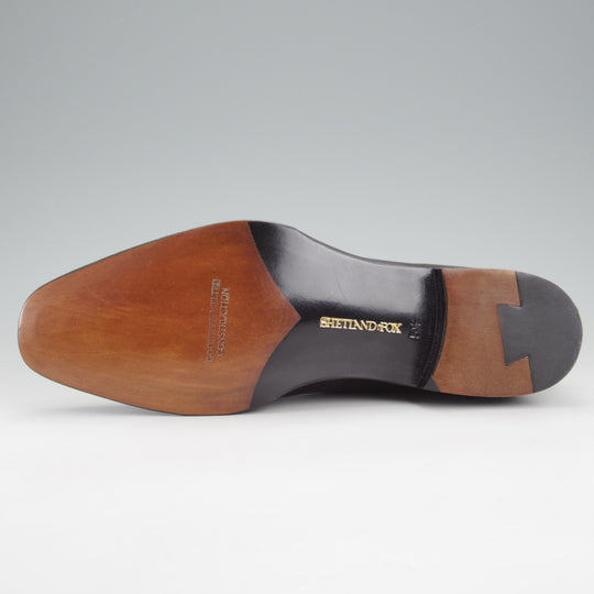 未使用★シェットランドフォックス SIZE 5.5【モデル定価￥50,600-★アバディーン/536F】ストレートチップ/カーフ/黒/SHETLANDFOX★n832