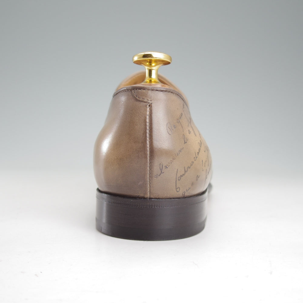 使用僅か★(仏)ベルルッティ SIZE 5.5【同系モデル定価￥347,600-★純正ツリー付/カリグラフィ(スクリット)仕様】カーフ/Berluti★o344