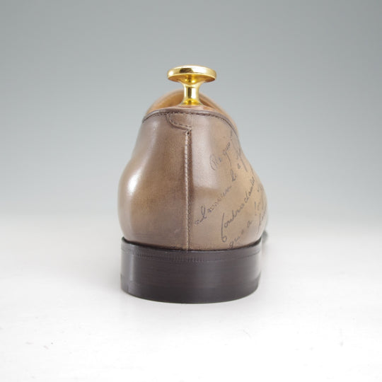 使用僅か★(仏)ベルルッティ SIZE 5.5【同系モデル定価￥347,600-★純正ツリー付/カリグラフィ(スクリット)仕様】カーフ/Berluti★o344