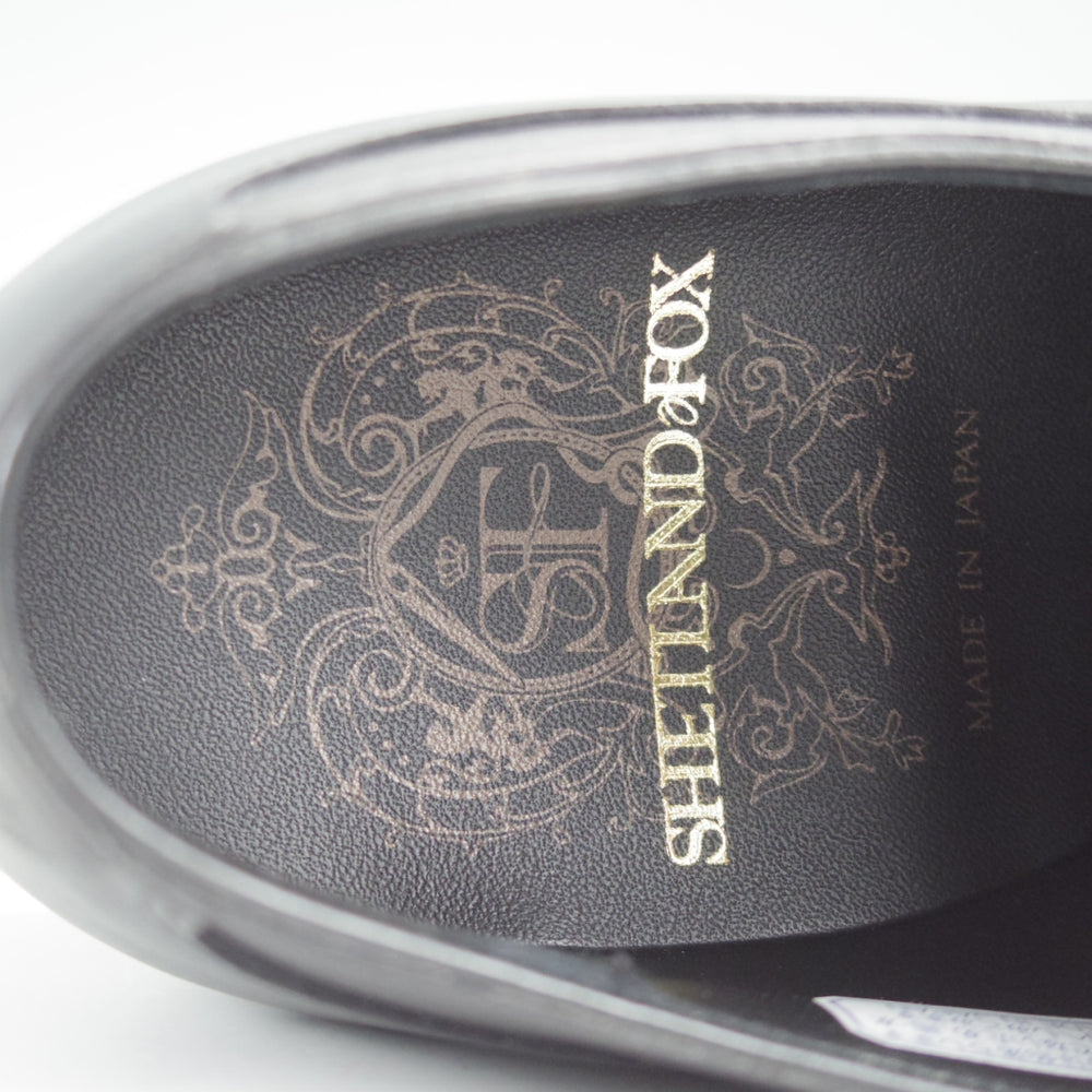 未使用★シェットランドフォックス SIZE 5.5【モデル定価￥50,600-★アバディーン/536F】ストレートチップ/カーフ/黒/SHETLANDFOX★n832