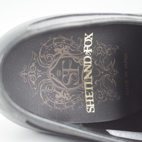 未使用★シェットランドフォックス SIZE 5.5【モデル定価￥50,600-★アバディーン/536F】ストレートチップ/カーフ/黒/SHETLANDFOX★n832