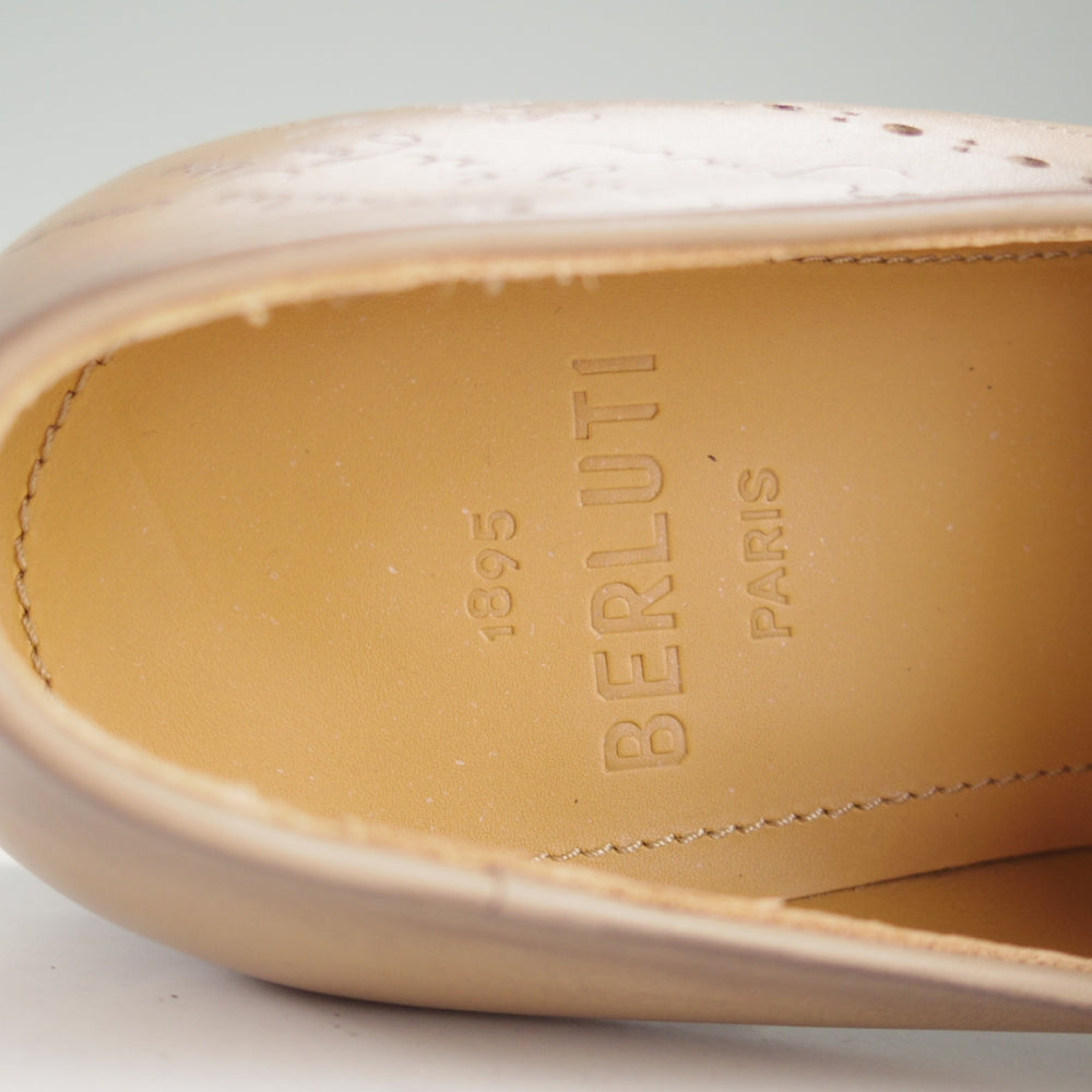使用僅か★(仏)ベルルッティ SIZE 5.5【同系モデル定価￥347,600-★純正ツリー付/カリグラフィ(スクリット)仕様】カーフ/Berluti★o344