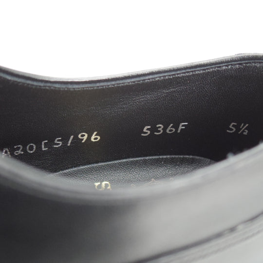 未使用★シェットランドフォックス SIZE 5.5【モデル定価￥50,600-★アバディーン/536F】ストレートチップ/カーフ/黒/SHETLANDFOX★n832