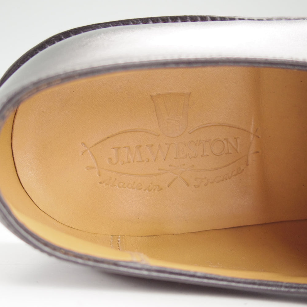 極美品★J.M.ウエストン 7D【定価￥176,000-★ハーフハント/598】Uチップ/25ラスト/ボックスカーフ/黒/メンズ/Weston/ウェストン★o345