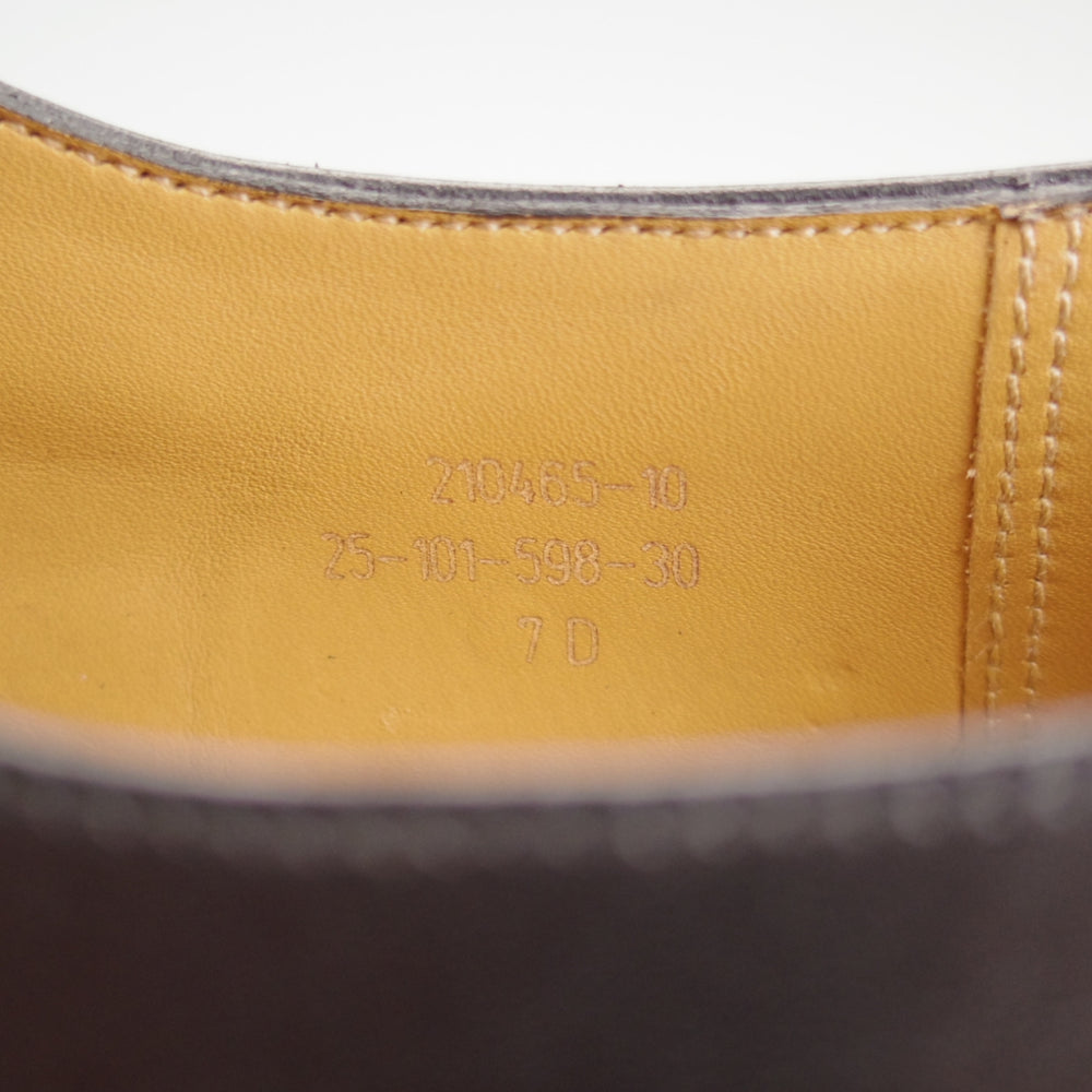 極美品★J.M.ウエストン 7D【定価￥176,000-★ハーフハント/598】Uチップ/25ラスト/ボックスカーフ/黒/メンズ/Weston/ウェストン★o345