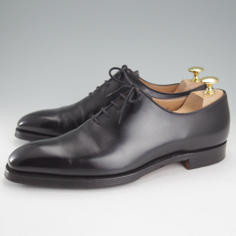 極美品★クロケット&ジョーンズ 6E【定価￥143,000-★ALEX/アレックス/348ラスト】ホールカット/カーフ/黒/メンズ/Crockett&Jones★o346