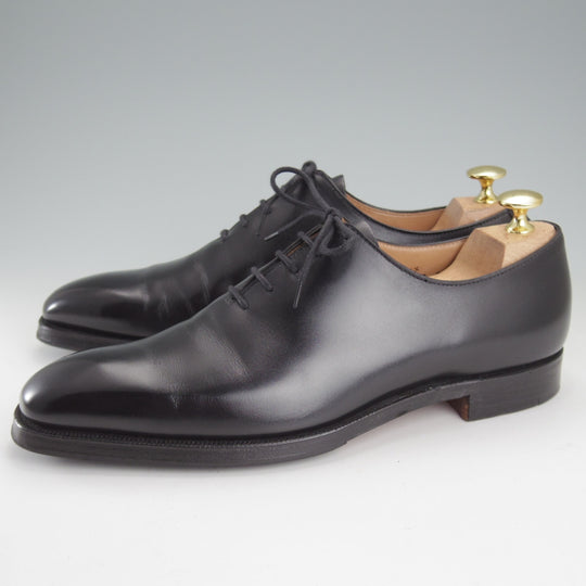 極美品★クロケット&ジョーンズ 6E【定価￥143,000-★ALEX/アレックス/348ラスト】ホールカット/カーフ/黒/メンズ/Crockett&Jones★o346