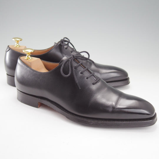 極美品★クロケット&ジョーンズ 6E【定価￥143,000-★ALEX/アレックス/348ラスト】ホールカット/カーフ/黒/メンズ/Crockett&Jones★o346