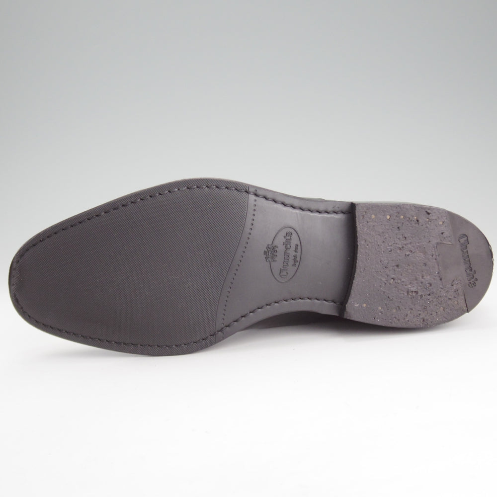 極美品★チャーチ 75G/UK7.5【定価￥181,500-★コンサル/CONSUL R 2.0】173ラスト/ストレートチップ/カーフ/黒/メンズ/Church's★o347