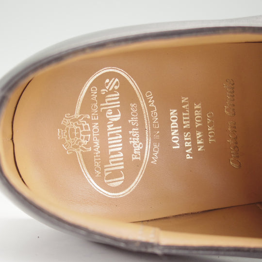 極美品★チャーチ 75G/UK7.5【定価￥181,500-★コンサル/CONSUL R 2.0】173ラスト/ストレートチップ/カーフ/黒/メンズ/Church's★o347