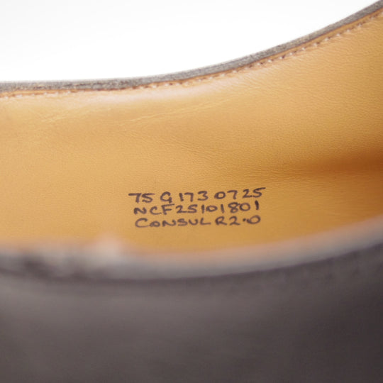 極美品★チャーチ 75G/UK7.5【定価￥181,500-★コンサル/CONSUL R 2.0】173ラスト/ストレートチップ/カーフ/黒/メンズ/Church's★o347