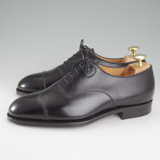 未使用★クロケット&ジョーンズ 5E【定価￥148,500-★WHITEHALL/ストレートチップ】330ラスト/カーフ/黒/メンズ/Crockett&Jones★o896