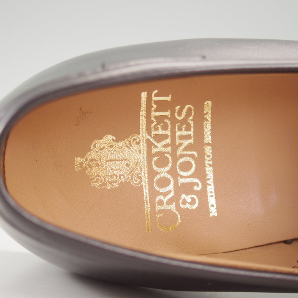 未使用★クロケット&ジョーンズ 7.5E【定価￥143,000-★BOSTON 2/ボストン】376ラスト/コインローファー/カーフ/黒/Crockett&Jones★p482