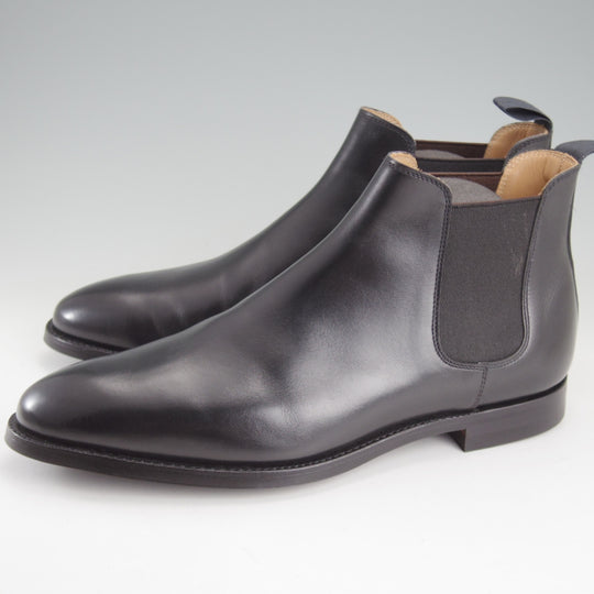 ほぼ試着程度★クロケット&ジョーンズ 8E【定価￥159,500-★サイドゴアブーツ/CHELSEA14】CITYソール/341ラスト/黒/Crockett&Jones★p483