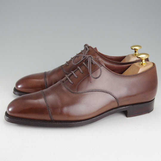 美品★クロケット&ジョーンズ 5.5E【定価￥148,500-★AUDLEY/オードリー】ハンドグレードライン/337ラスト/濃茶/Crockett&Jones★o898