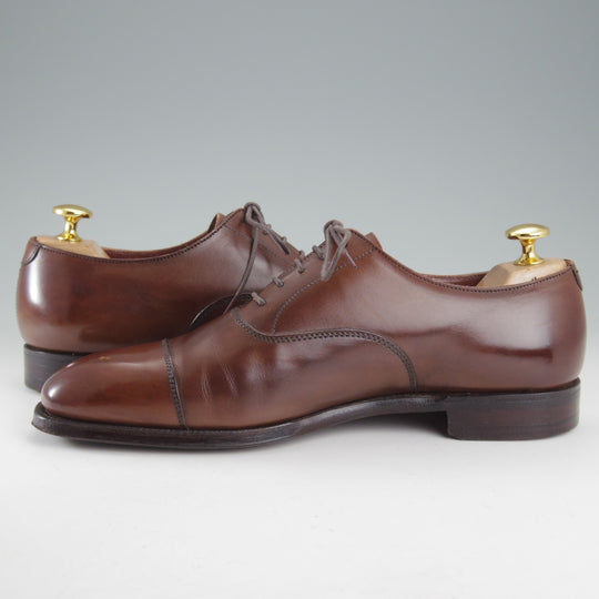 美品★クロケット&ジョーンズ 5.5E【定価￥148,500-★AUDLEY/オードリー】ハンドグレードライン/337ラスト/濃茶/Crockett&Jones★o898