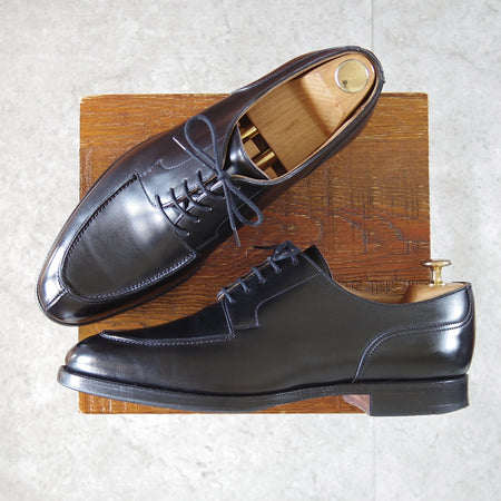 極上★クロケット&ジョーンズ 8.5E【現行定価10万円以上★KENSINGTON/ケンジントン】297ラスト/Uチップ/カーフ/黒/Crockett&Jones★n845