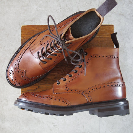 未使用★トリッカーズ SIZE 8.5【定価￥143,000-★リッジウェイソール/MALTON】ジャーナルスタンダード別注/モールトン/ブーツ/茶★n847