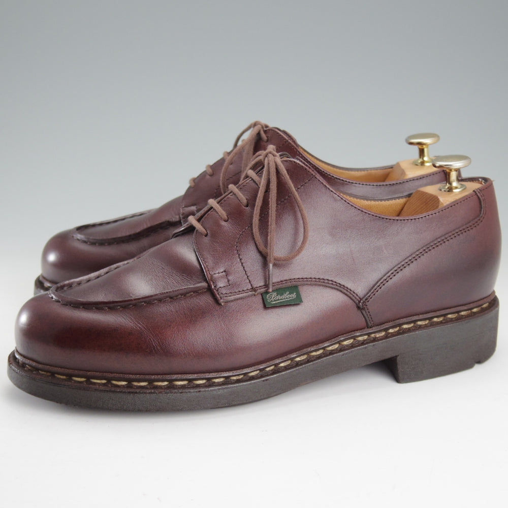 極上★パラブーツ SIZE 8【定価￥96,800-★シャンボード/CHAMBORD】CAFE/カフェ/リスレザー/TEXソール/Uチップ/濃茶/Paraboot★o351