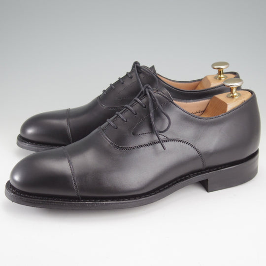未使用★(英)チーニー 7F【定価￥92,400-★アルフレッド/ALFRED R】125ラスト/ストレートチップ/カーフ/黒/メンズ/CHEANEY★n837