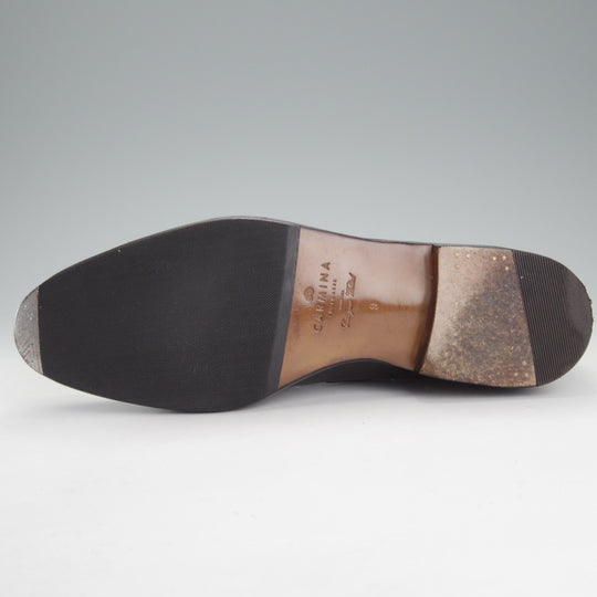 美品★(スペイン製)カルミナ SIZE 9【定価￥94,600-★タッセルローファー/80367】FORESTラスト/ボックスカーフ/黒/メンズ/CARMINA★o353