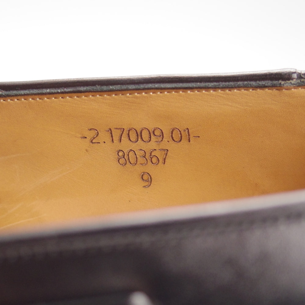 美品★(スペイン製)カルミナ SIZE 9【定価￥94,600-★タッセルローファー/80367】FORESTラスト/ボックスカーフ/黒/メンズ/CARMINA★o353