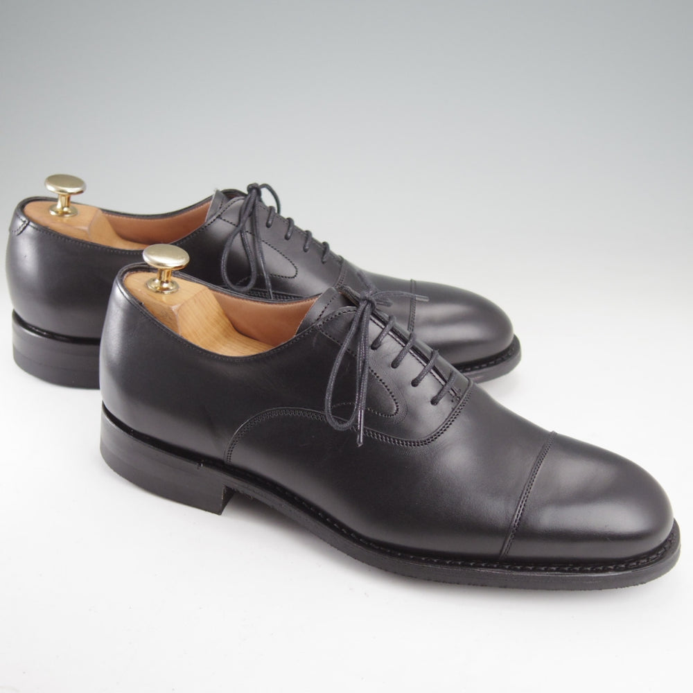 未使用★(英)チーニー 7F【定価￥92,400-★アルフレッド/ALFRED R】125ラスト/ストレートチップ/カーフ/黒/メンズ/CHEANEY★n837