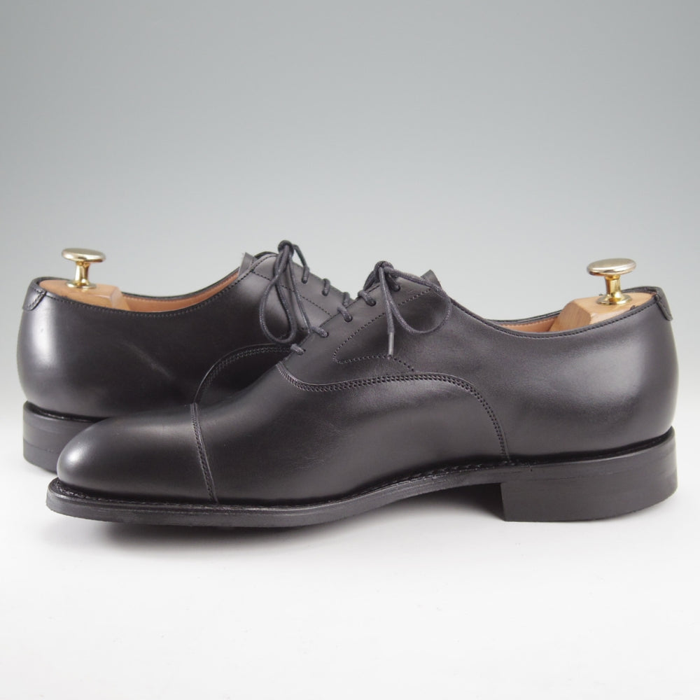 未使用★(英)チーニー 7F【定価￥92,400-★アルフレッド/ALFRED R】125ラスト/ストレートチップ/カーフ/黒/メンズ/CHEANEY★n837