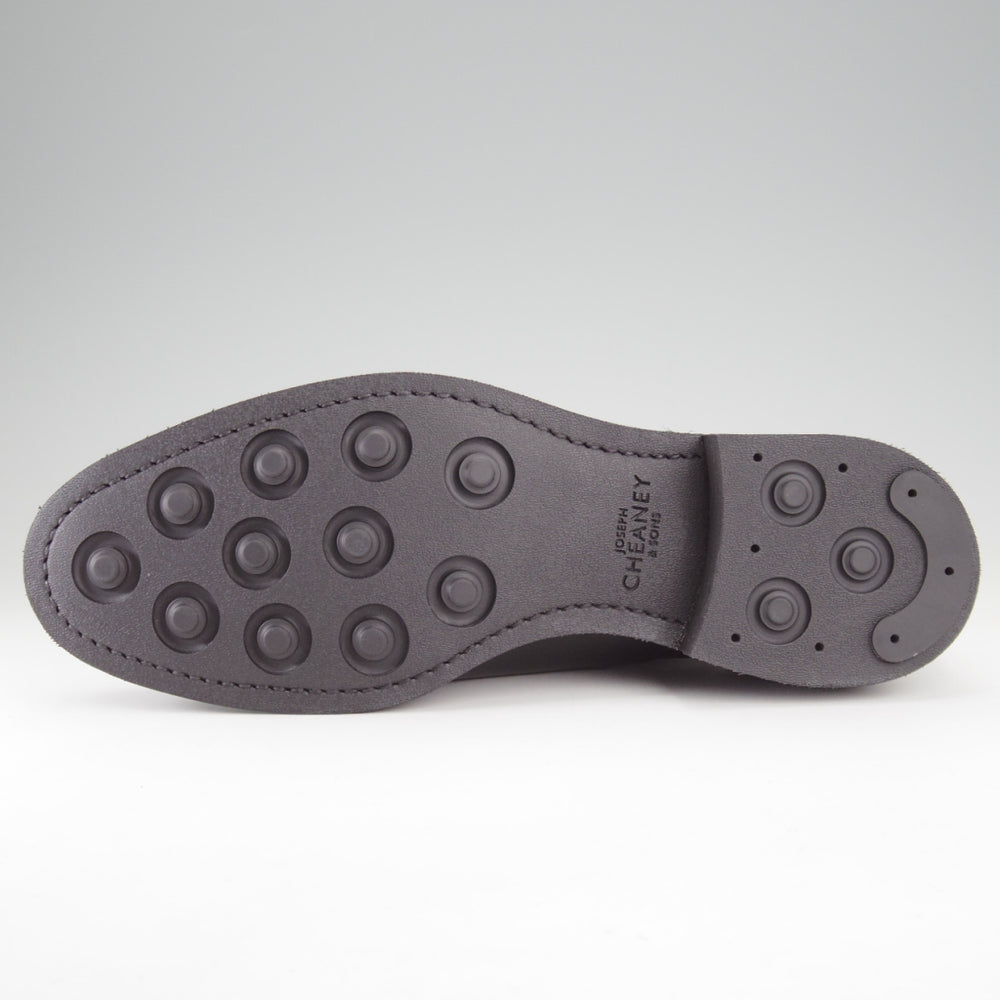 未使用★(英)チーニー 7F【定価￥92,400-★アルフレッド/ALFRED R】125ラスト/ストレートチップ/カーフ/黒/メンズ/CHEANEY★n837