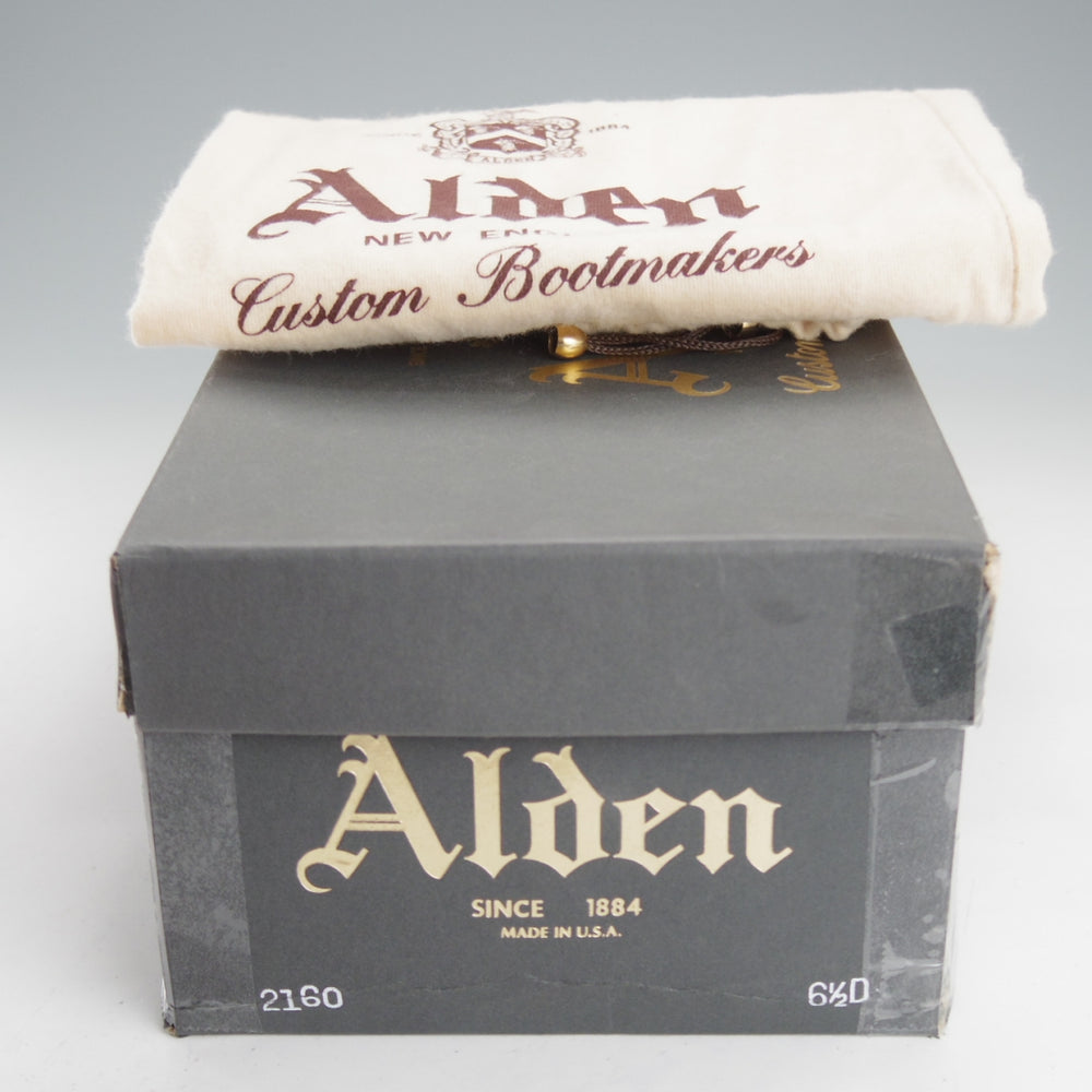 未使用★オールデン 6.5D【定価￥220,000-★コードバン/2160/アバディーンラスト】ストレートチップ/バーガンディー/赤茶/ALDEN★o354