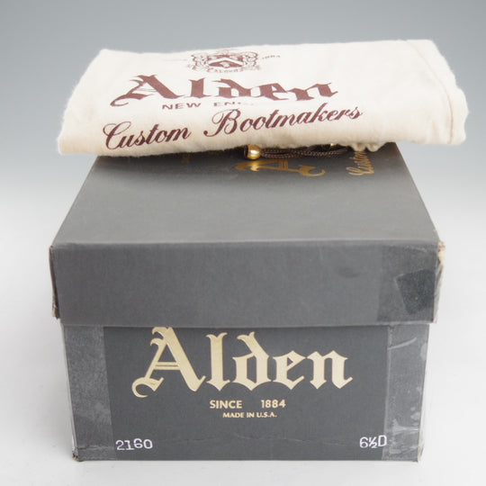 未使用★オールデン 6.5D【定価￥220,000-★コードバン/2160/アバディーンラスト】ストレートチップ/バーガンディー/赤茶/ALDEN★o354