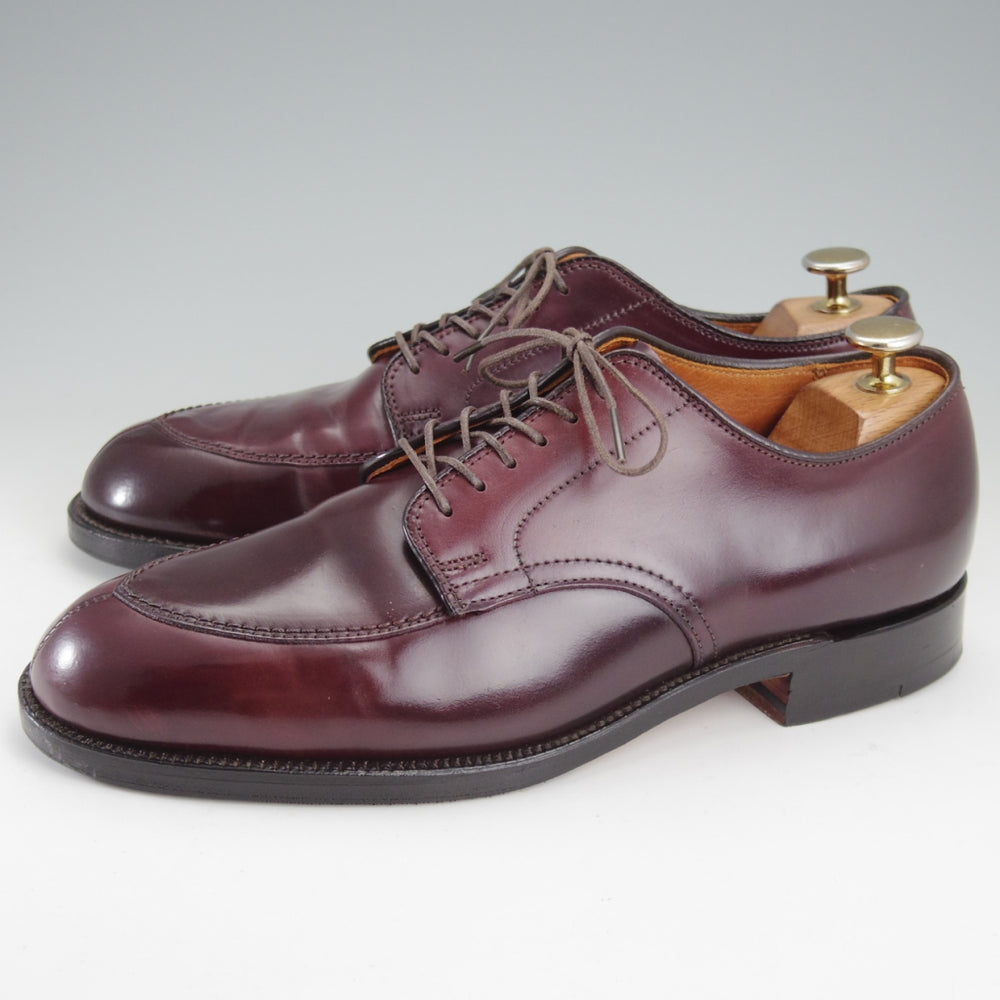 極美品★オールデン 7D【貴重★トゥルーフレアラスト仕様のVチップ/コードバン/(香港)TASSELS別注】63088/赤茶/メンズ/ALDEN★n838