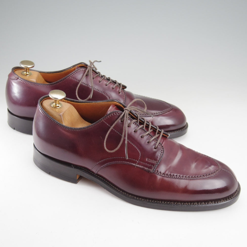 極美品★オールデン 7D【貴重★トゥルーフレアラスト仕様のVチップ/コードバン/(香港)TASSELS別注】63088/赤茶/メンズ/ALDEN★n838