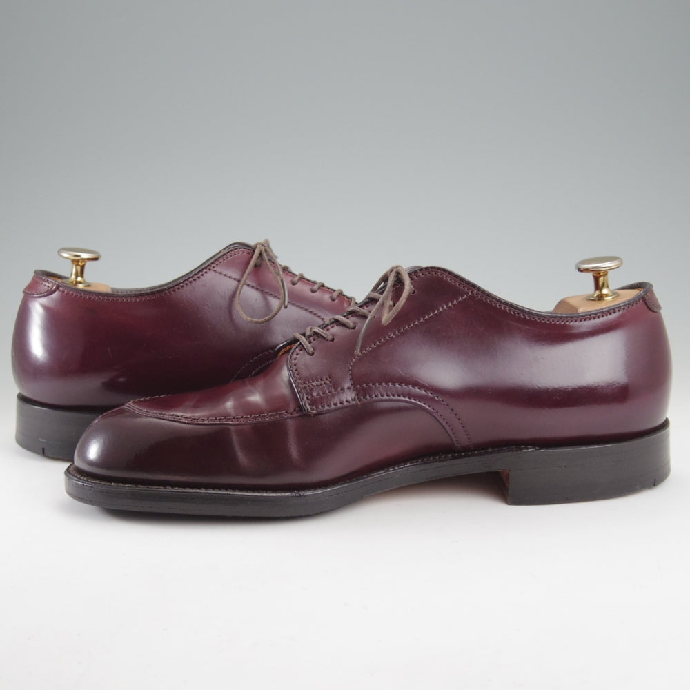 極美品★オールデン 7D【貴重★トゥルーフレアラスト仕様のVチップ/コードバン/(香港)TASSELS別注】63088/赤茶/メンズ/ALDEN★n838