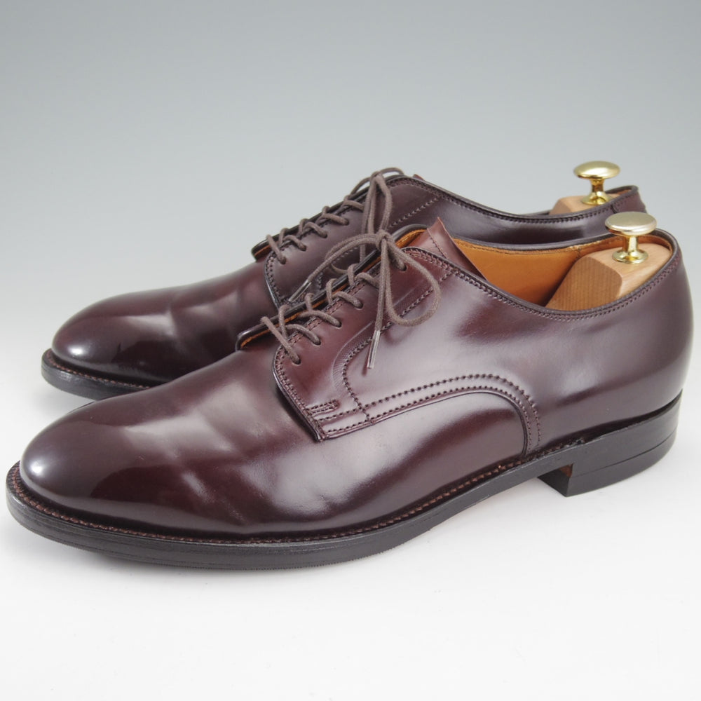 美品★オールデン 10D【定価￥217,800-★コードバン仕様/モディファイドラスト/53501】プレーントゥ/バーガンディー/赤茶/ALDEN★n839