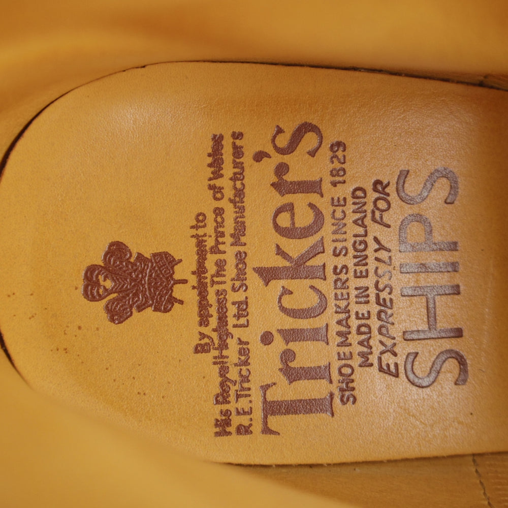 極上★トリッカーズ SIZE 8【現行定価14万円以上★カントリーブーツ/SHIPS別注】スエード×キャンバス/コンビ/濃茶/Tricker's★o358