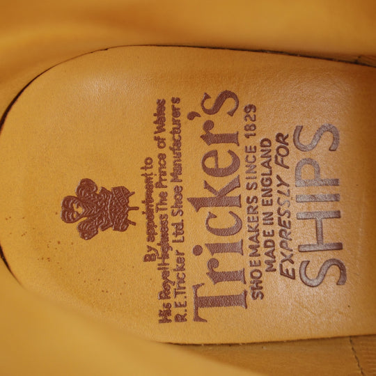 極上★トリッカーズ SIZE 8【現行定価14万円以上★カントリーブーツ/SHIPS別注】スエード×キャンバス/コンビ/濃茶/Tricker's★o358